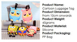 Winnie The Pooh Tsum Tsum Luggage Tag / Travel Essentials / Children Day Gift Ideas / Birthday Goodie Bag / Party Favors / Kids Present / Christmas